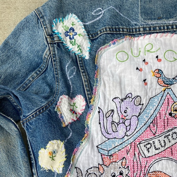 Vintage Upcycled Levi’s Jacket Disney Theme - Picture 8 of 14